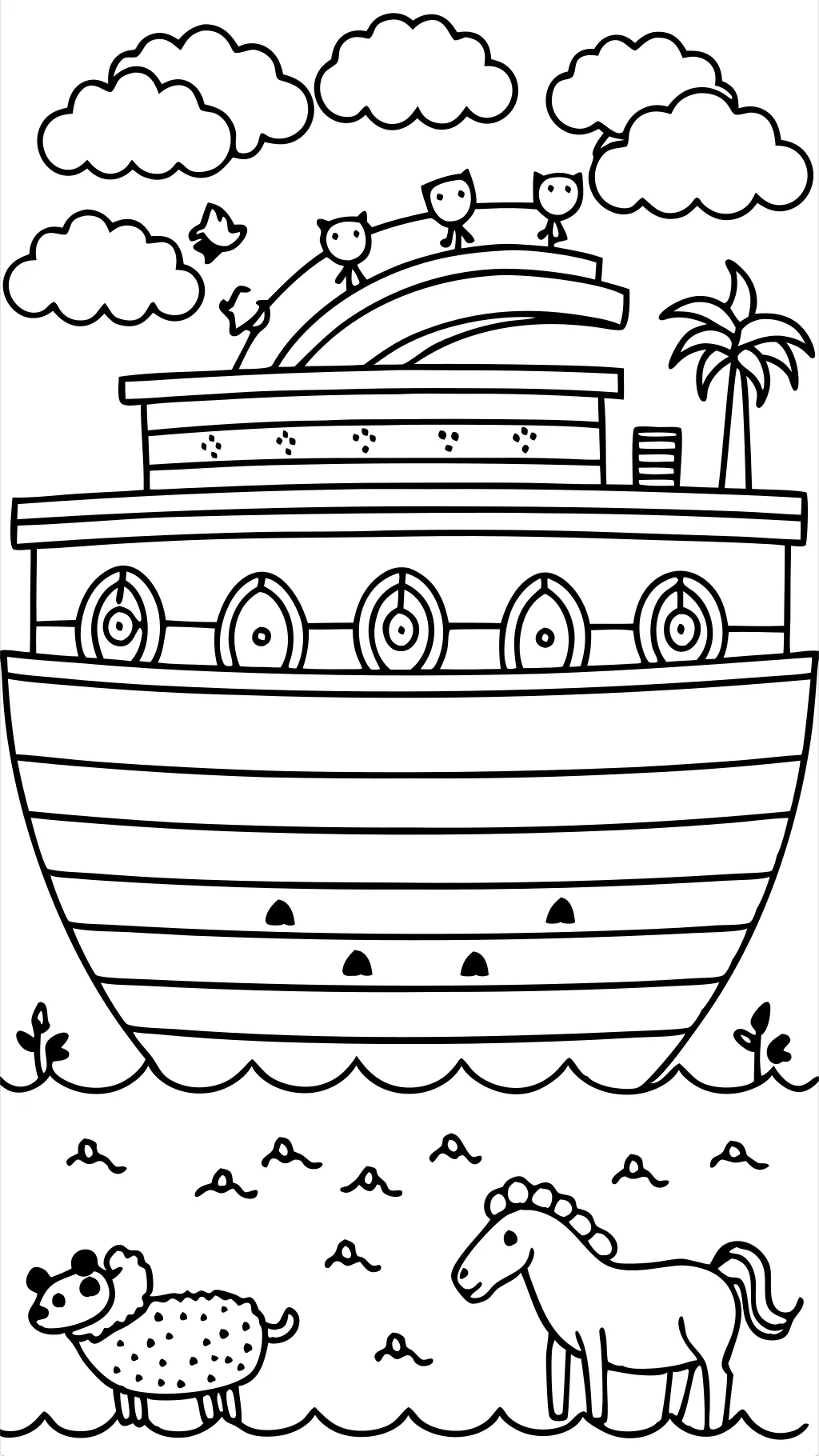 Páginas para colorear de Noahs Ark